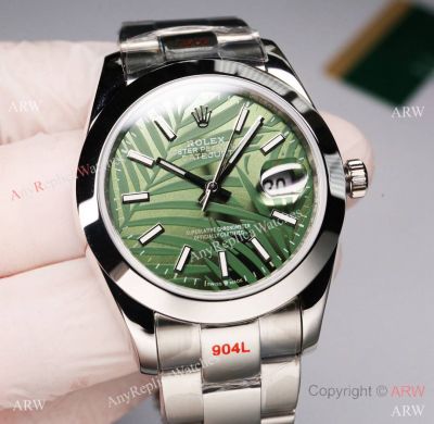 Swiss Quality Rolex DateJust II 41 Citizen Green Palm motif Oystersteel Strap